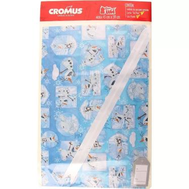 Imagem de Cromus Saco de Presente 45x59cm Disney Olaf Frozen Azul Translúcido