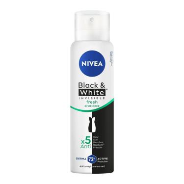 Imagem de NIVEA Desodorante Antitranspirante Aerosol Invisible Black & White Fresh 150ml