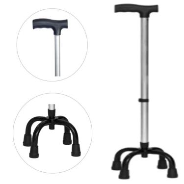 Imagem de Bengala Bastão Ortopédico 4 Pontas de Aluminio para Idoso