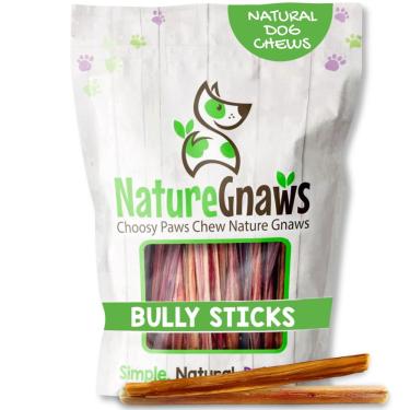 Imagem de Bully Sticks Nature Gnaws Extra Thin para cães pequenos 5-6 (10)