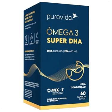 Imagem de Ômega 3 Super DHA 1000 EPA 400 Puravida | 1580mg 60 cápsulas