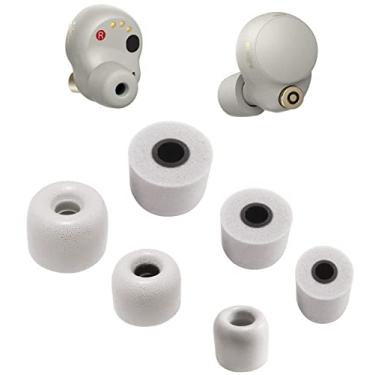 Imagem de JNSA Pontas de espuma de substituição para Sony WF-1000XM4 Sliver, WF-1000XM3, WF-XB700, Ultimate Comfort, cancelamento de ruído, espuma de memória, pontas auriculares de espuma, tamanho pequeno, 3 pares, prata tamanho P (FoamXM4S3PS)