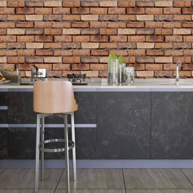 Imagem de Papel De Parede Adesivo Tijolo Lavável Sala Quarto Cozinha