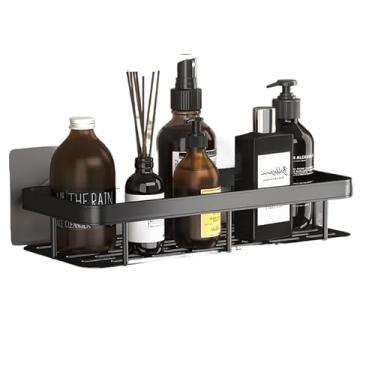 Imagem de KIT Suporte De Shampoo Organizador Prateleiras De Banheiro Sem Furo Premium-Space Aluminium(KIT 1 Retangular)