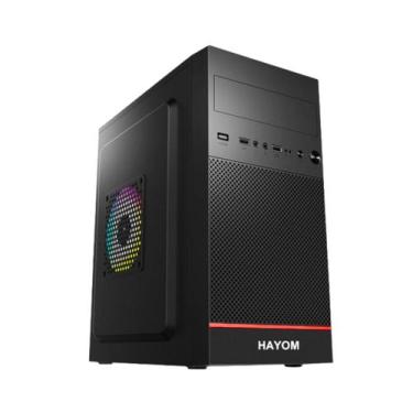 Imagem de Gabinete Office, Micro-ATX/ITX, Preto - Hayom