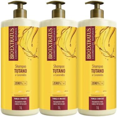 Imagem de kit 3 Shampoo Força e Maciez Tutano 1 L Bio Extratus - BIOEXTRATUS