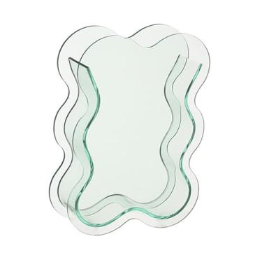 Imagem de Ｂｅｓｇａ Vaso de flores Vaso acrílico Hidropônico Tabela Central Pasia Flowerpot Propagação para a fazenda da mesa da área de trabalho do escritório Fazenda, Verde Transparente