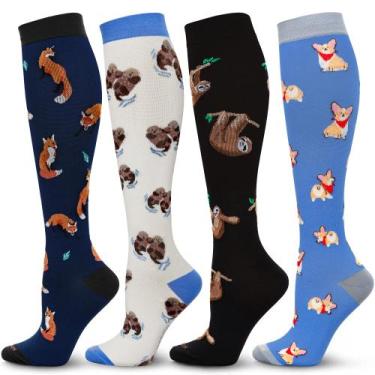 Imagem de Meias de compressão LEVSOX 20-30mmHg para mulheres e homens