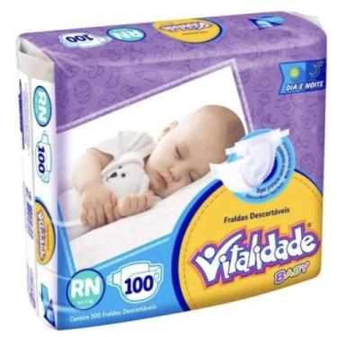 Imagem de Fralda Destartável INFANTIL Mega Pacotão VITALIDADE BABY Fraldas Infan