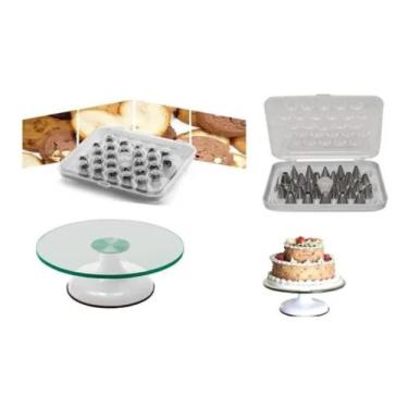 Imagem de Bailarina Giratória De Vidro Branca + Maleta De Bicos 28 Pçs - Chicky 