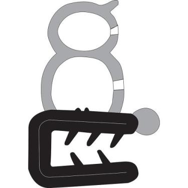 Imagem de Par De Borrachas Da Porta Gol Voyage Parati Saveiro 88 A 97 F103 - Uni