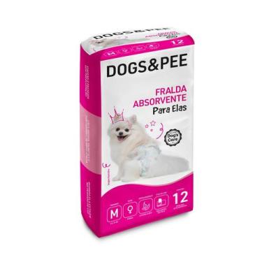 Imagem de Fralda higiênica descartável fêmea dogs&pee m 12 und - Dog's Care, M