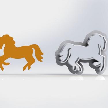 Imagem de Cortador Cavalo Ferrari Tamanho 5Cm