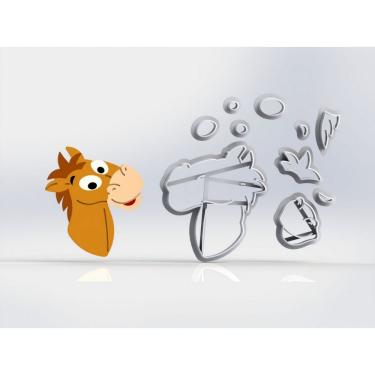 Imagem de Cortador Toy Story Cavalo Bala No Alvo Modular Tamanho 5,5Cm