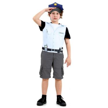 Imagem de Fantasia Infantil - Peitoral Policial - Tamanho único (3 A 6 Anos) - 72106 - Sulamericana