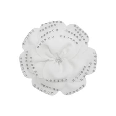 Imagem de Broche de flor grande exagerado de 29 cm para mulheres delicado strass grande camélia xaile broches alfinetes de lapela elegante casamento baile banquete festa joias presente, Large, Poliéster, Sem