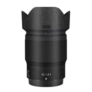 Imagem de Skin Lens Camera Skin Wrap Vinil Protetor Adesivo Acessórios de Fotografia para Nikon Z 35 mm F1.8S (Circuit Black)