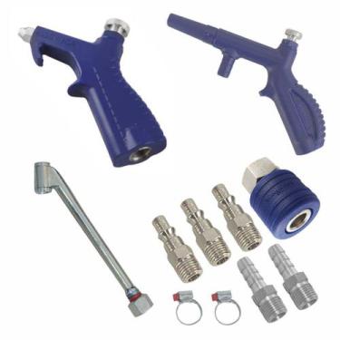 Imagem de Kit Bico Encher Pneu + Eng. Rápido + Assop. + Pulv. + Pinos - SCHWEERS