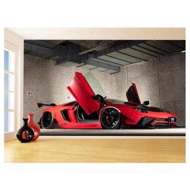 Imagem de Papel De Parede 3D Carro Lamborghini Aventador 3,5M Car178 - Você Deco