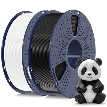Imagem de SUNLU PLA Plus 3D Filamento 1,75mm 2KG, Filamento PLA+ Compatível com a Maioria das Impressoras FDM, Precisão Dimensional +/- 0.02 mm, Carretel de 1 kg, Pacote com 2 Unidades,Preto+Branco