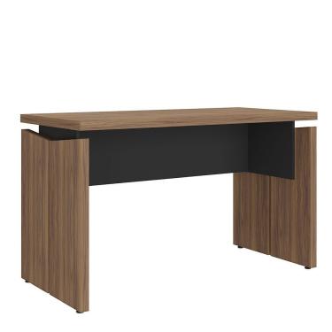 Imagem de Mesa Para Escritório Escrivaninha Tamburato Mdp Nogal/preto