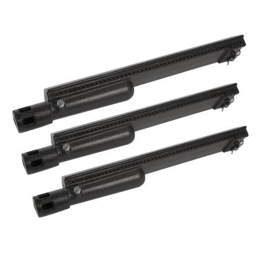 Imagem de Dongftai CB490A (pacote com 3) Queimador de ferro fundido de 33 cm de substituição para Charbroil 463240804, 463240904, 463241704, 463241804, 463247004, 463251505, 4632505, 46325505. 1605, 463252005