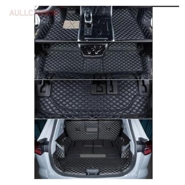 Imagem de Tapetes automotivos compatíveis com Tiggo 8 Pro MAX 2023-2024, almofadas personalizadas para os pés, carpete de salão com cobertura total, acessórios para interior, 7 assentos(Black 1 with trunk)