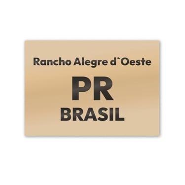 Imagem de Imã de Geladeira Rancho Alegre d`Oeste Paraná MDF 8cm x 5cm