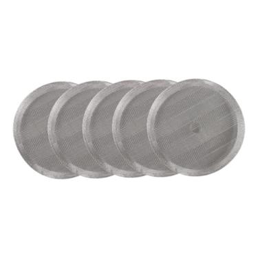 Imagem de Ｂｅｓｇａ 5x Malha de prensa francesa, fácil de limpar, acessórios portáteis para adultos, malha de aço inoxidável para uso doméstico, escritório e cozinha, Diâmetro 7.5cm