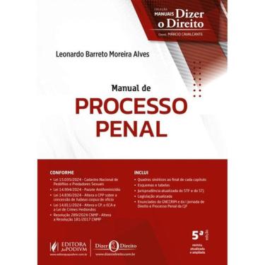 Imagem de Manual De Processo Penal - 2025