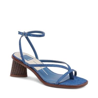 Imagem de Dolce Vita Sandália feminina de salto Banita-400, Jeans azul, 9.5
