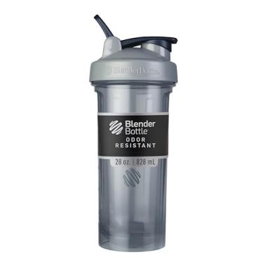 Imagem de BlenderBottle Garrafa coqueteleira Pro Series perfeita para shakes de proteína e pré-treino, 800 ml, cinza colorido