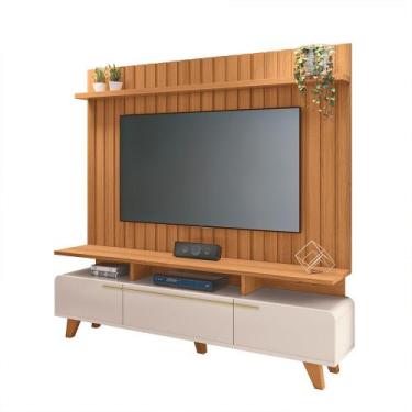 Imagem de Conjunto Decorativo Bancada Essenza e Painel Suspenso Link MDP/MDF Off