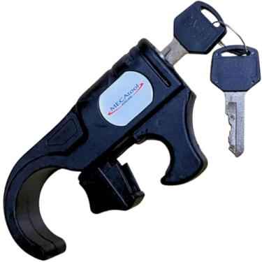 Imagem de Trava Antifurto Universal para Motos Trava de Manete e Freio com Chave
