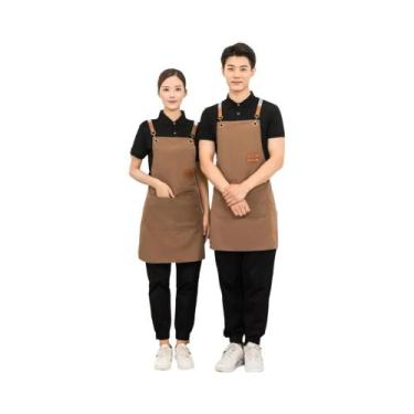 Imagem de Avental De Cozinha À Prova D'água Para Mulheres E Homens Com Bolsos Pa