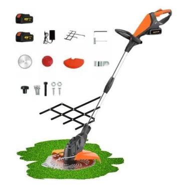 Imagem de Aparador de grama com 2 baterias bonvink bom9111