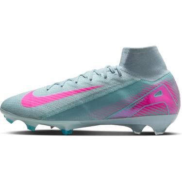 Imagem de Nike Chuteiras de futebol Mercurial Superfly 10 Elite FG de cano alto (FQ1454-301, Ocean Cube/Pink Blast), Ocean Cube/Pink Blast, 43