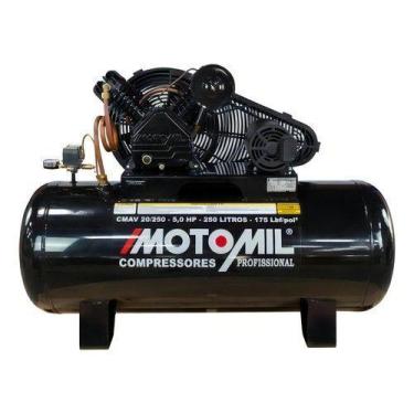 Imagem de Compressor de Ar Motomil CMAV-20/250 175LBS 5,0HP TRIF, 380/660V