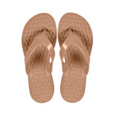 Imagem de Chinelo anabela anab 282 dijean, Nude, 35