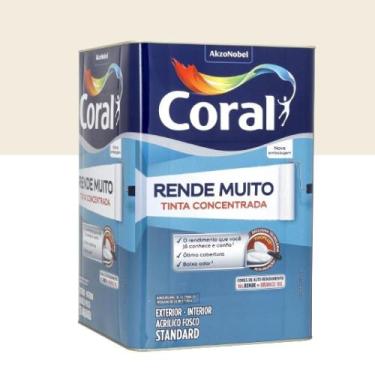 Imagem de Tinta Acrílica Fosca Rende Muito Branco 18l - Coral