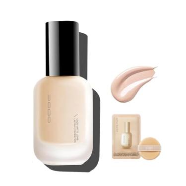 Imagem de Base líquida UODO - Base leve hidratante UODO/base fosca de longa duração, base UODO, base invisível, maquiagem Uodo, Uodo Maquillaje (fosco C01 branco)