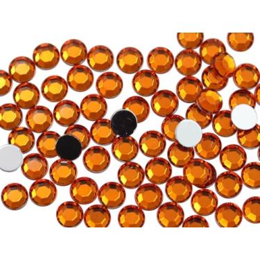 Imagem de Allstarco 1000PCS 7 mm SS34 Jacinto Laranja H125 Strass Acrílico Traseiro Plano a Granel/Atacado Pro Grade