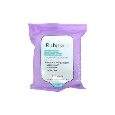 Imagem de Lenço demaquilante maquiagem limpeza de pele tira oleosidade Ruby Rose