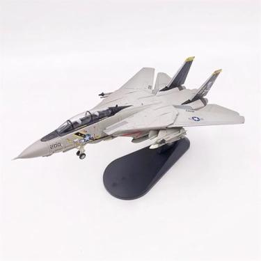 Imagem de LATUROP US F14 Military Aircraft Model 1/100 Scale Tomcat Fighter Jet Model, Alloy Simulation Diecast, VF-84, Military Airplane, Home Decor, Gift.