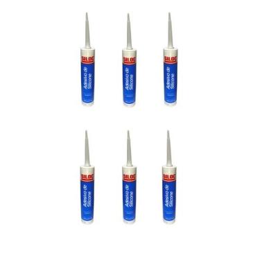 Imagem de Silicone Acético Branco Siloc - 06 Unidades