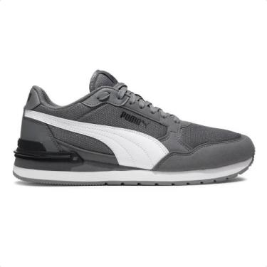 Imagem de Tênis Puma St Runner V4 Unissex, 41, Cinza, Branco