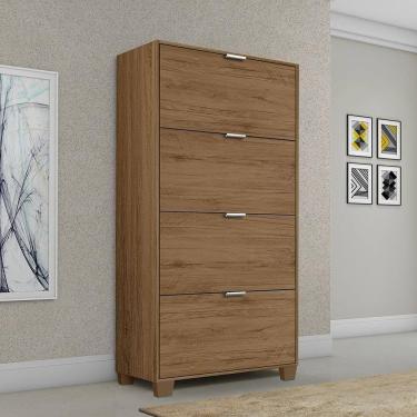 Imagem de Sapateira Berlim 4 Portas Com Pés De Madeira - Ferrara Madeirado Rede Móveis