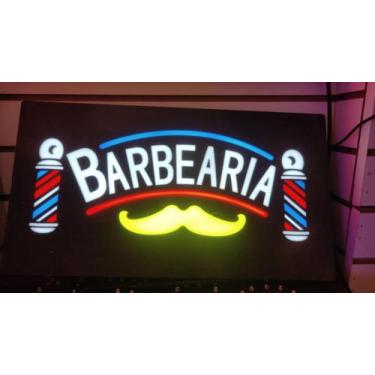 Imagem de Painel de led placa luminoso BARBEARIA BIVOLT LED PISCA - TLT