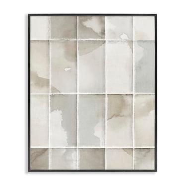 Imagem de Stupell Industries Neutro Despertar Geométrico Preto Emoldurado Giclee Art Design por Emma Peal, 20 x 16