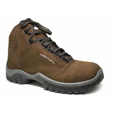 Imagem de Bota Botina Ocupacional Nobuck Dark Sapphire Estival com bico em compo